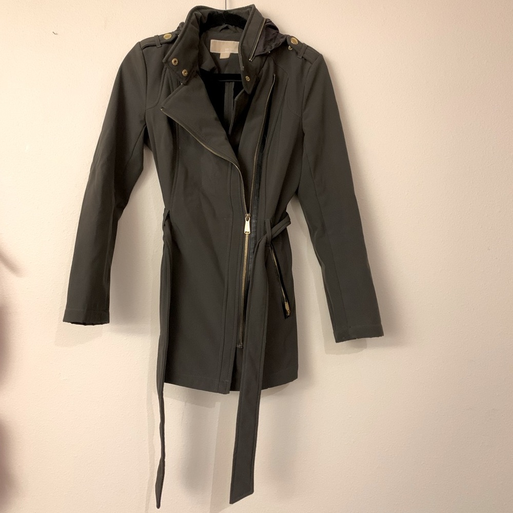 Michael Kors Olive green raincoat trench